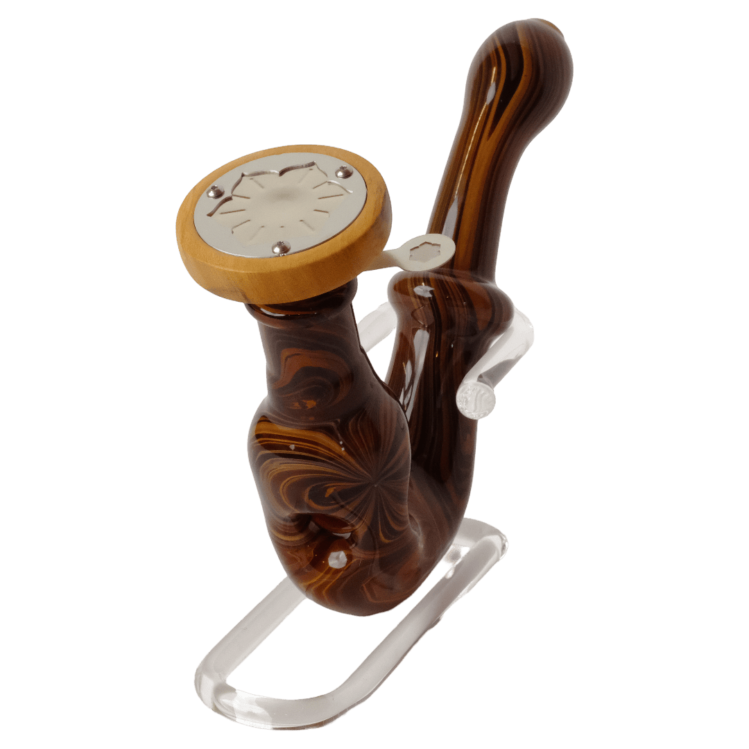 Lotus x Blitzkriega – Handmade Glass Pipe & Stand