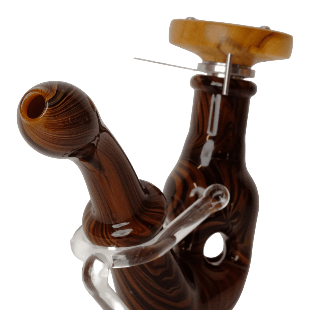 Lotus x Blitzkriega – Handmade Glass Pipe & Stand