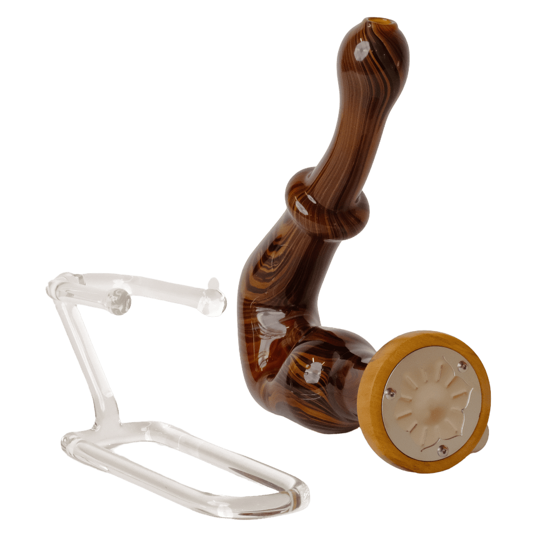 Lotus x Blitzkriega – Handmade Glass Pipe & Stand
