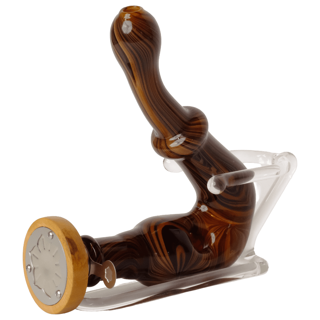Lotus x Blitzkriega – Handmade Glass Pipe & Stand