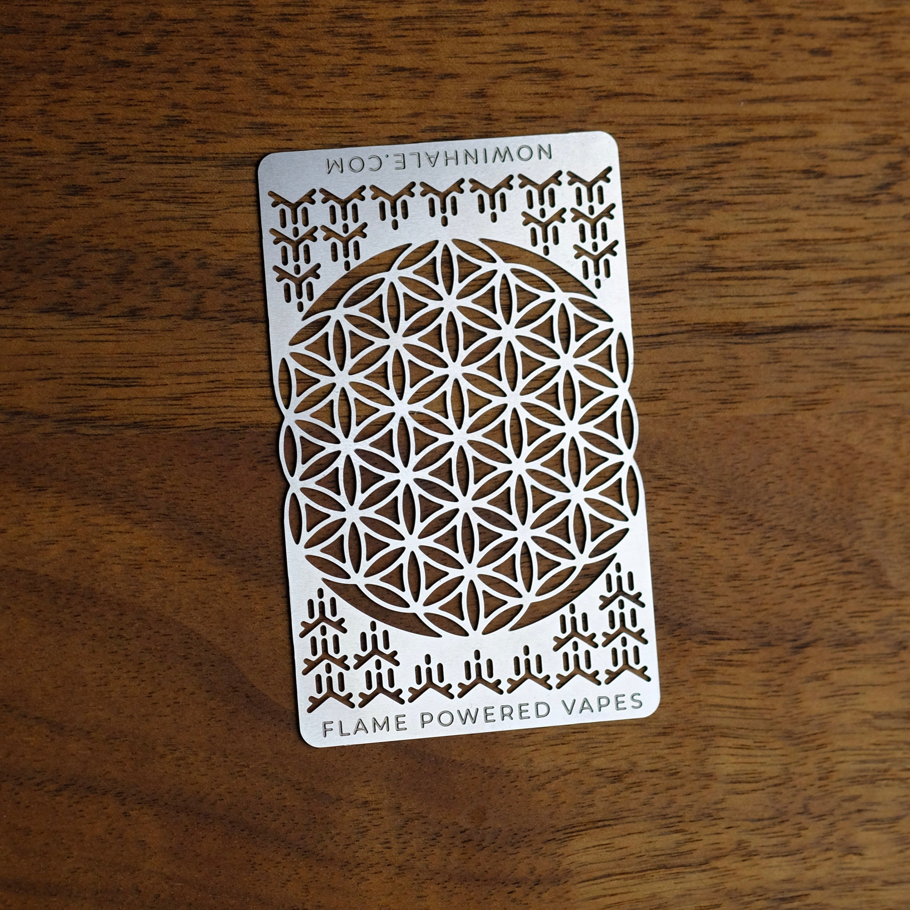 INHALE Grinder Card stainless steel herb tool credit card size for vaporizer preparation