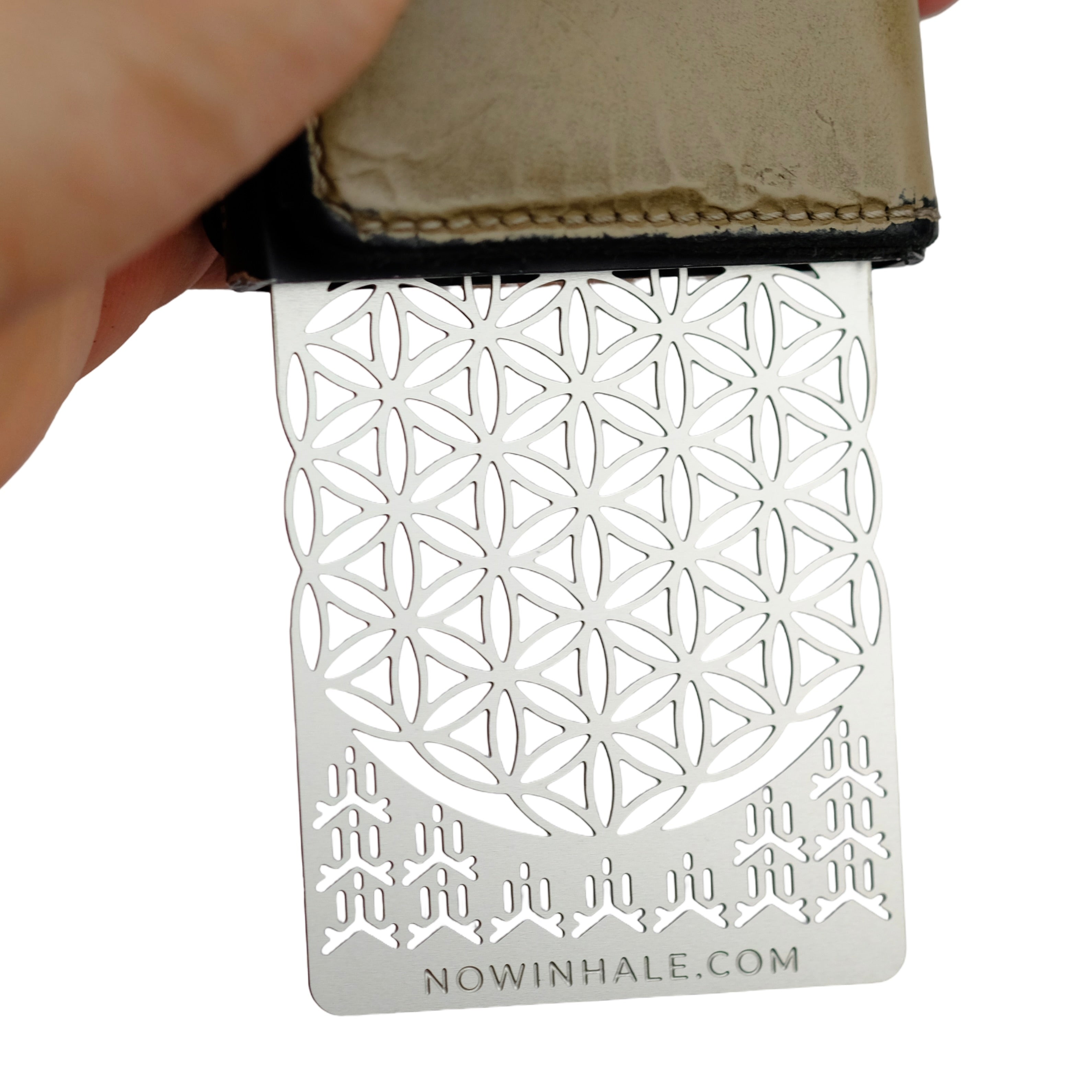 INHALE Grinder Card stainless steel herb tool credit card size for vaporizer preparation