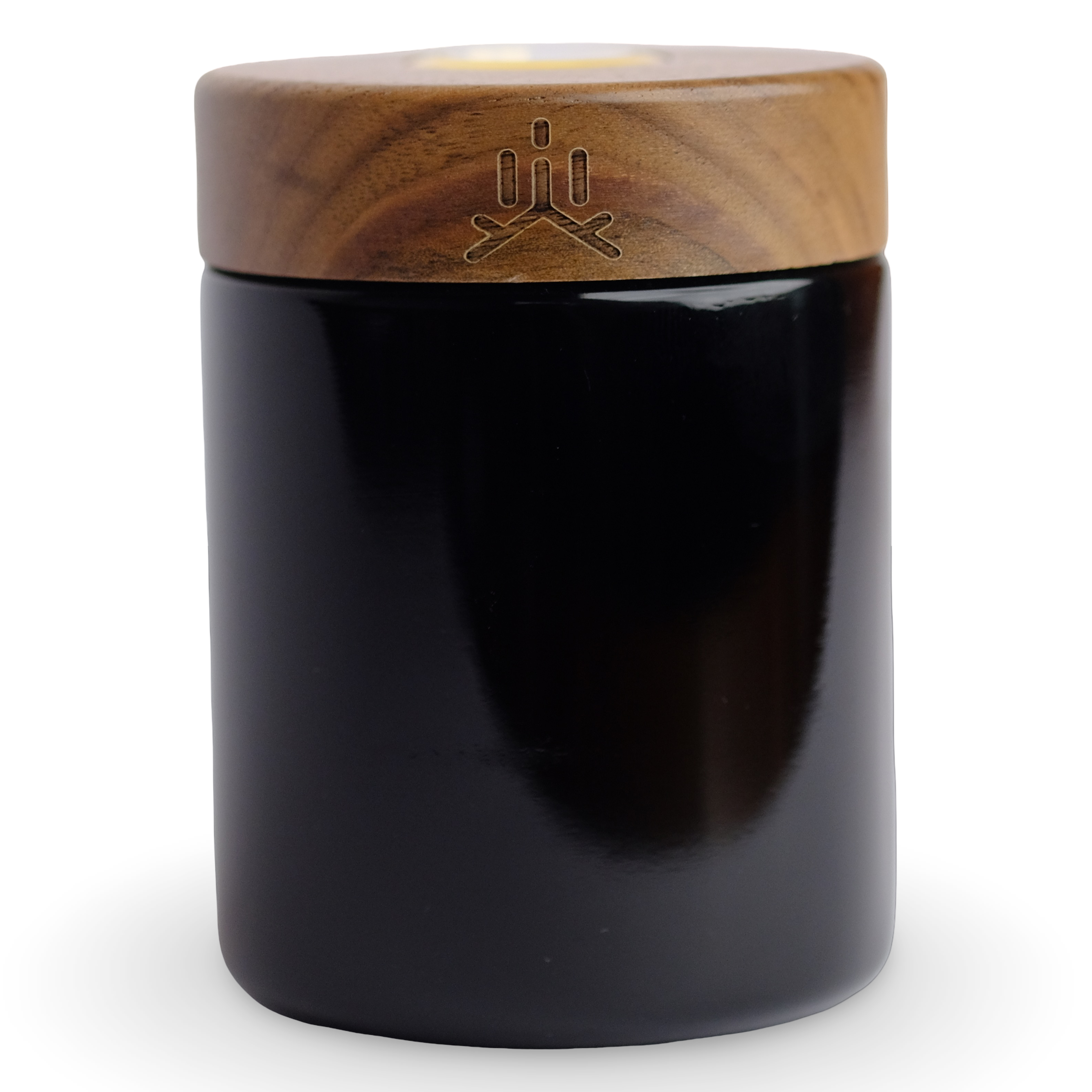 Infinity Jar for herbs made with UV protective glass, designed to keep contents fresh, preserve aroma, and provide airtight and discreet storage