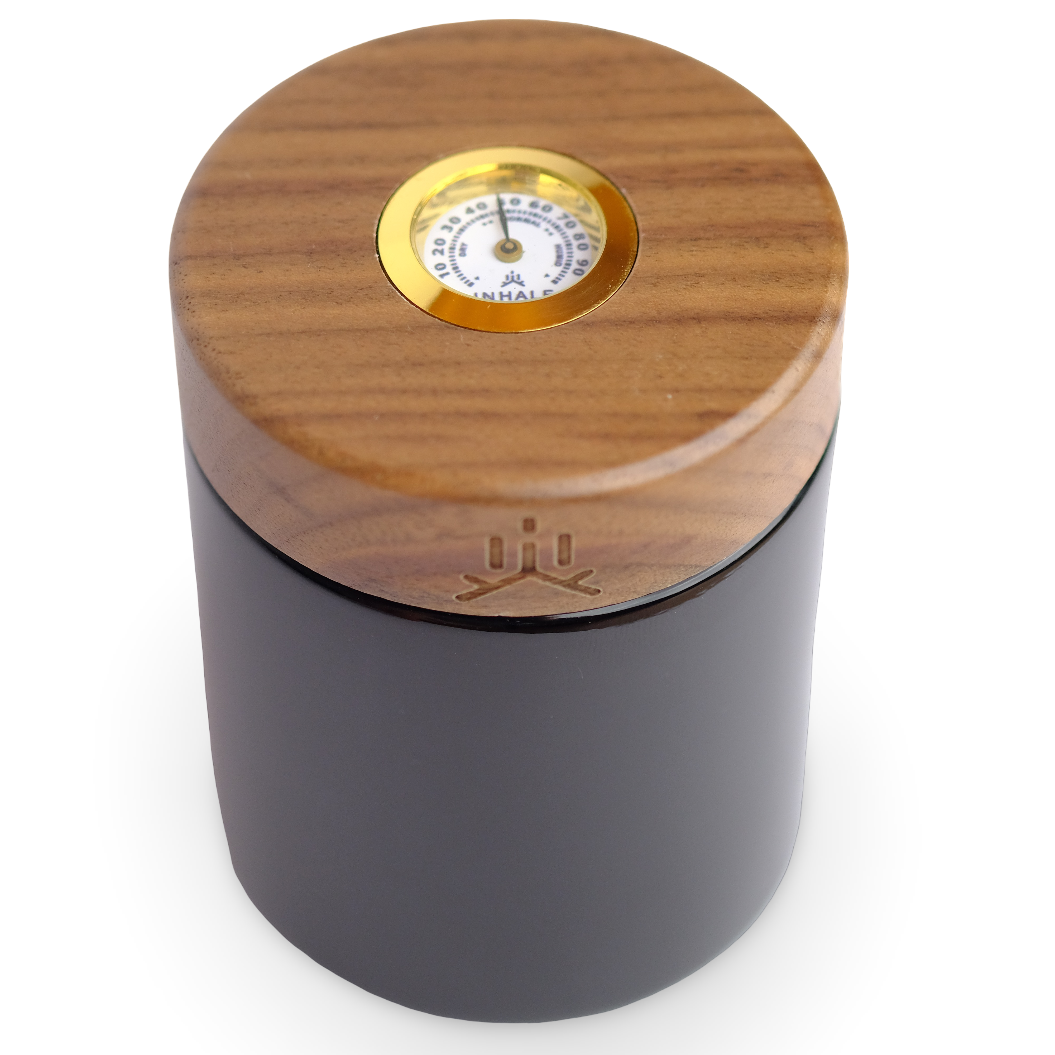 Infinity Jar for herbs made with UV protective glass, designed to keep contents fresh, preserve aroma, and provide airtight and discreet storage