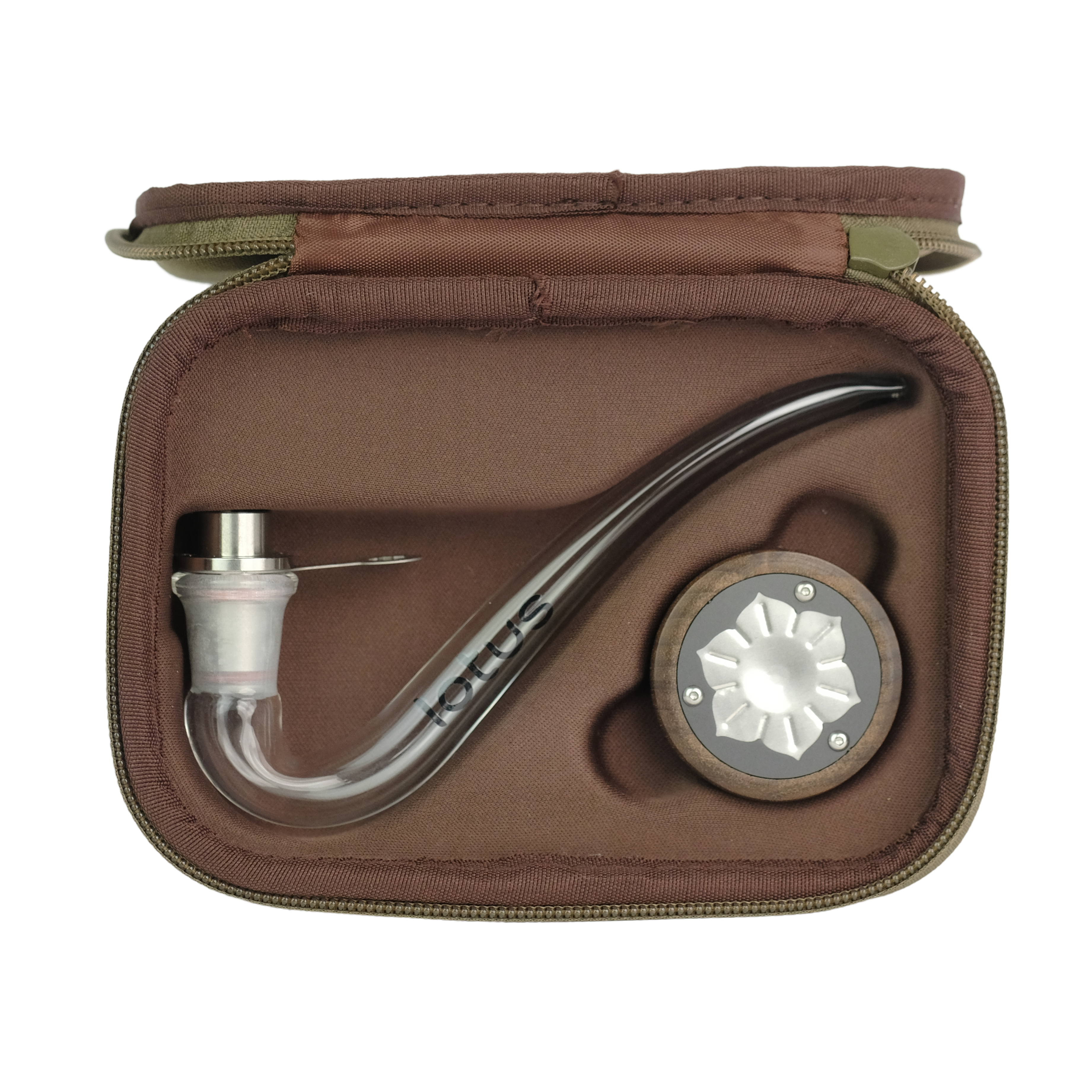 Lotus Vaporizer Kit - Walnut – A handcrafted vaporizer made from premium walnut wood, featuring efficient convection heating and a smooth, flavorful vapor experience.