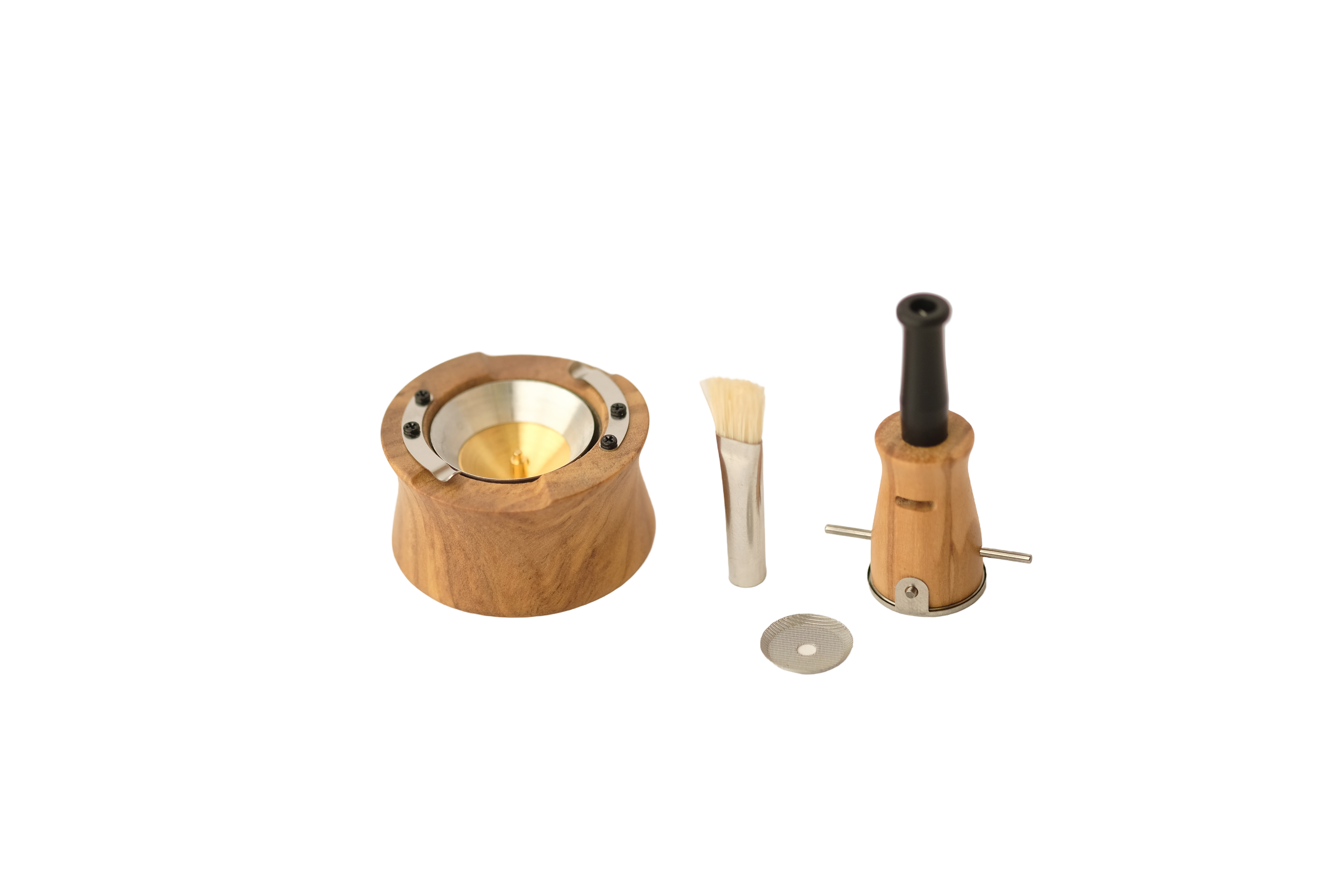 Vapman 2.0 Olive – A handcrafted vaporizer made from premium olive wood, featuring a gold-plated copper pan, precision heating, and adjustable airflow for an exceptional vaping experience.