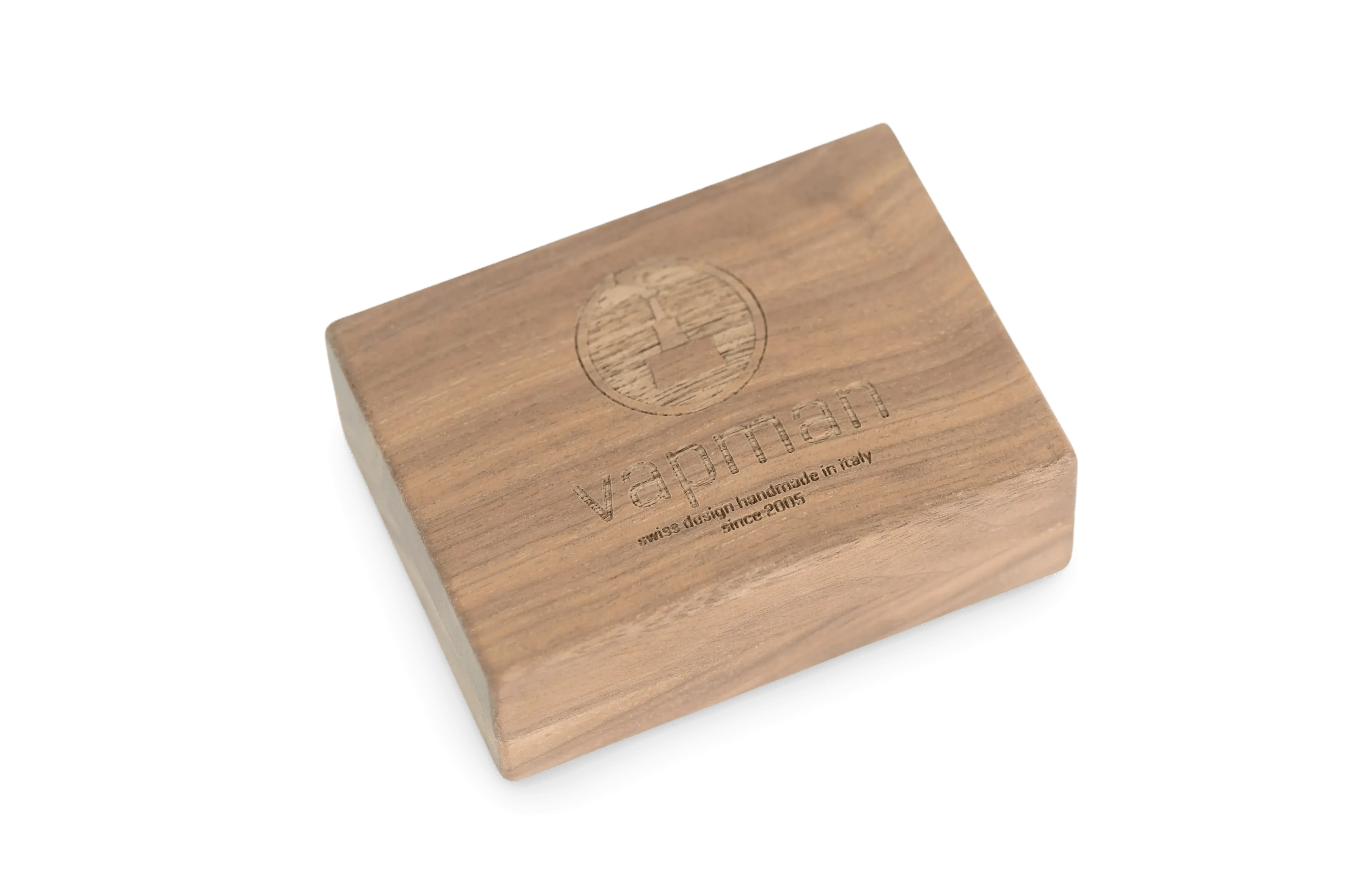 Vapman VapCase - Walnut – A handcrafted herb storage container made from premium walnut wood, designed for freshness, durability, and a sophisticated look.