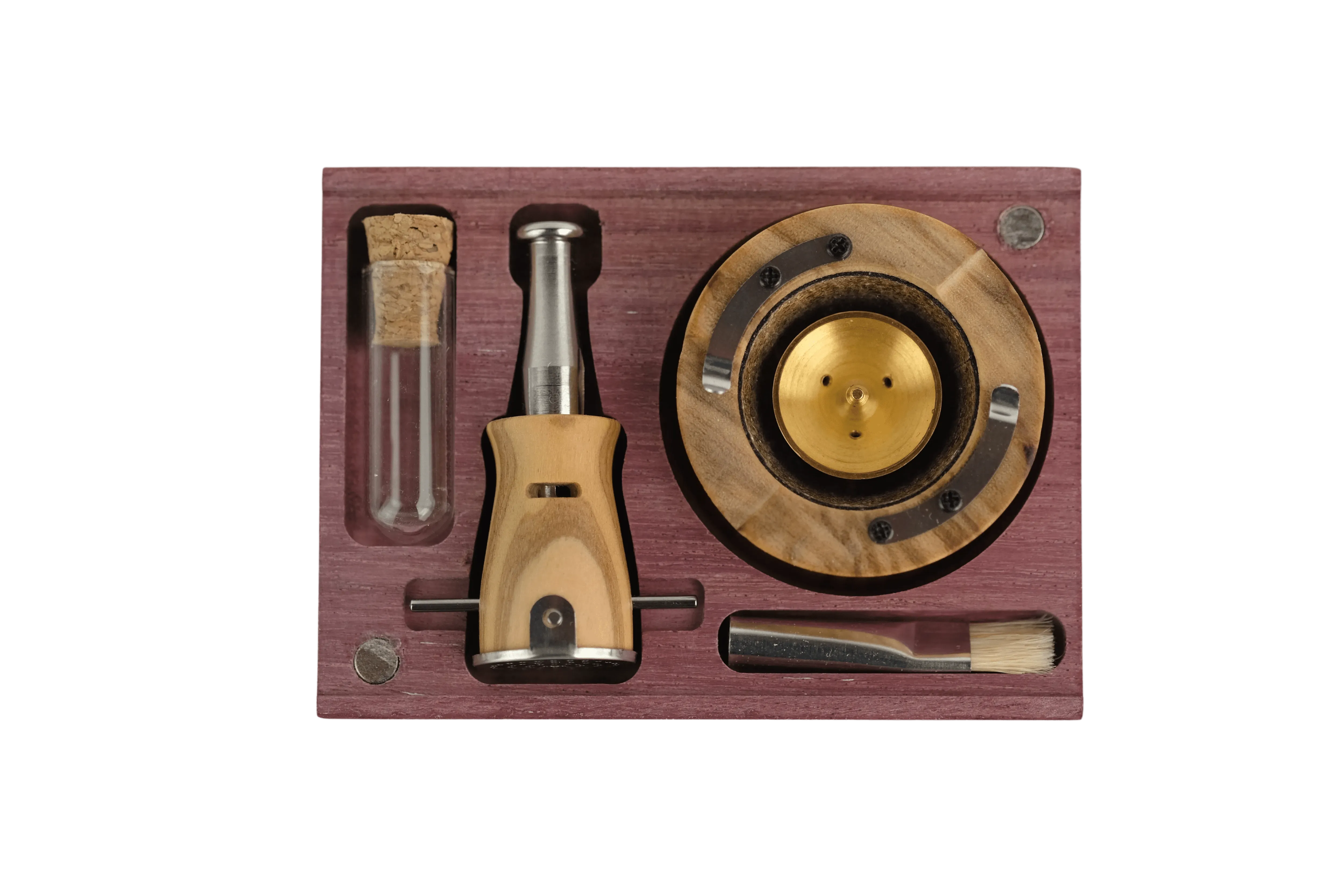 Vapman VapCase - Amaranth – A handcrafted herb storage container made from premium amaranth wood, designed to keep herbs fresh and secure in a stylish, compact form.