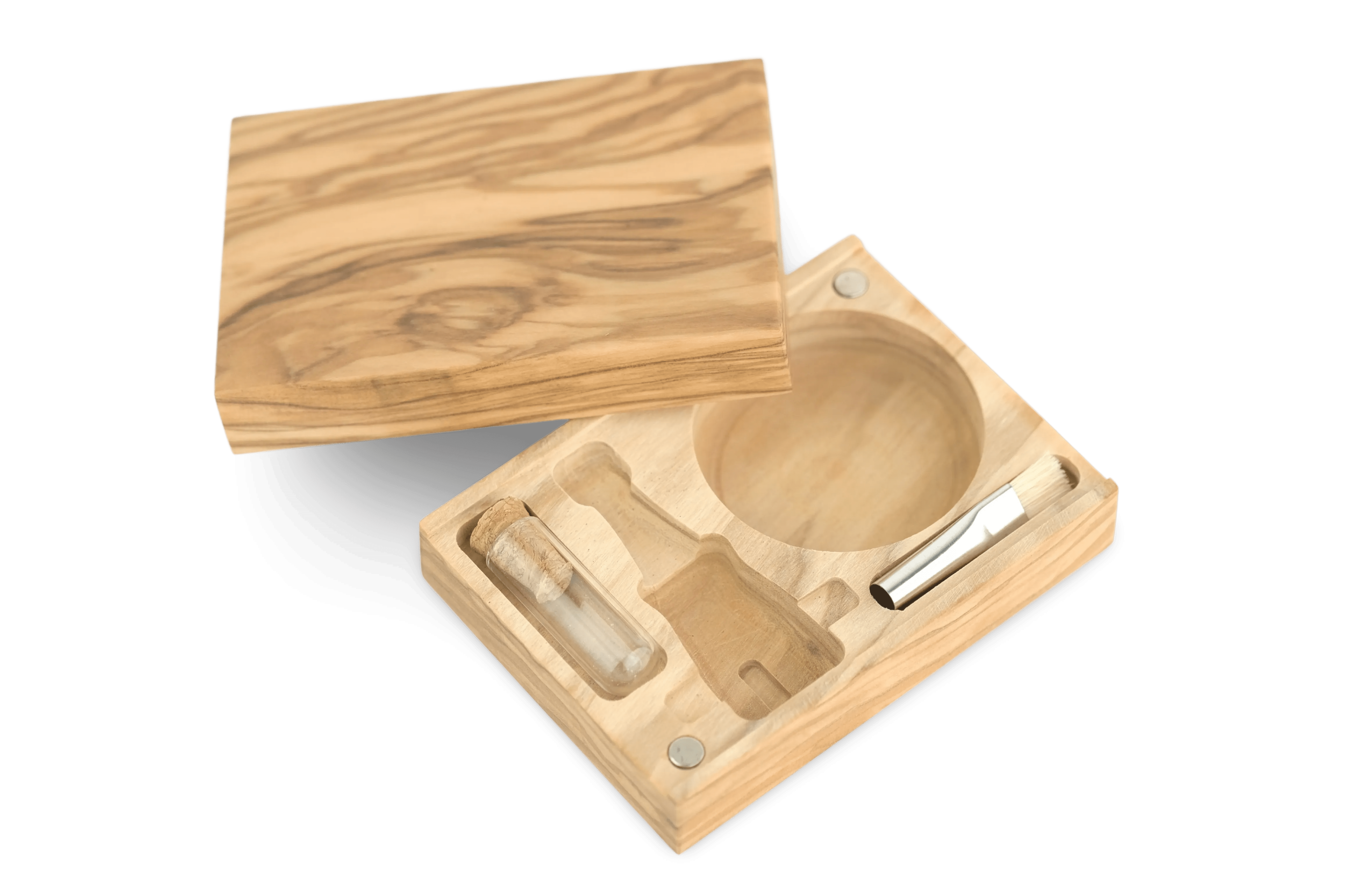 Vapman VapCase – Premium Olive Wood for Elegant Herb Storage