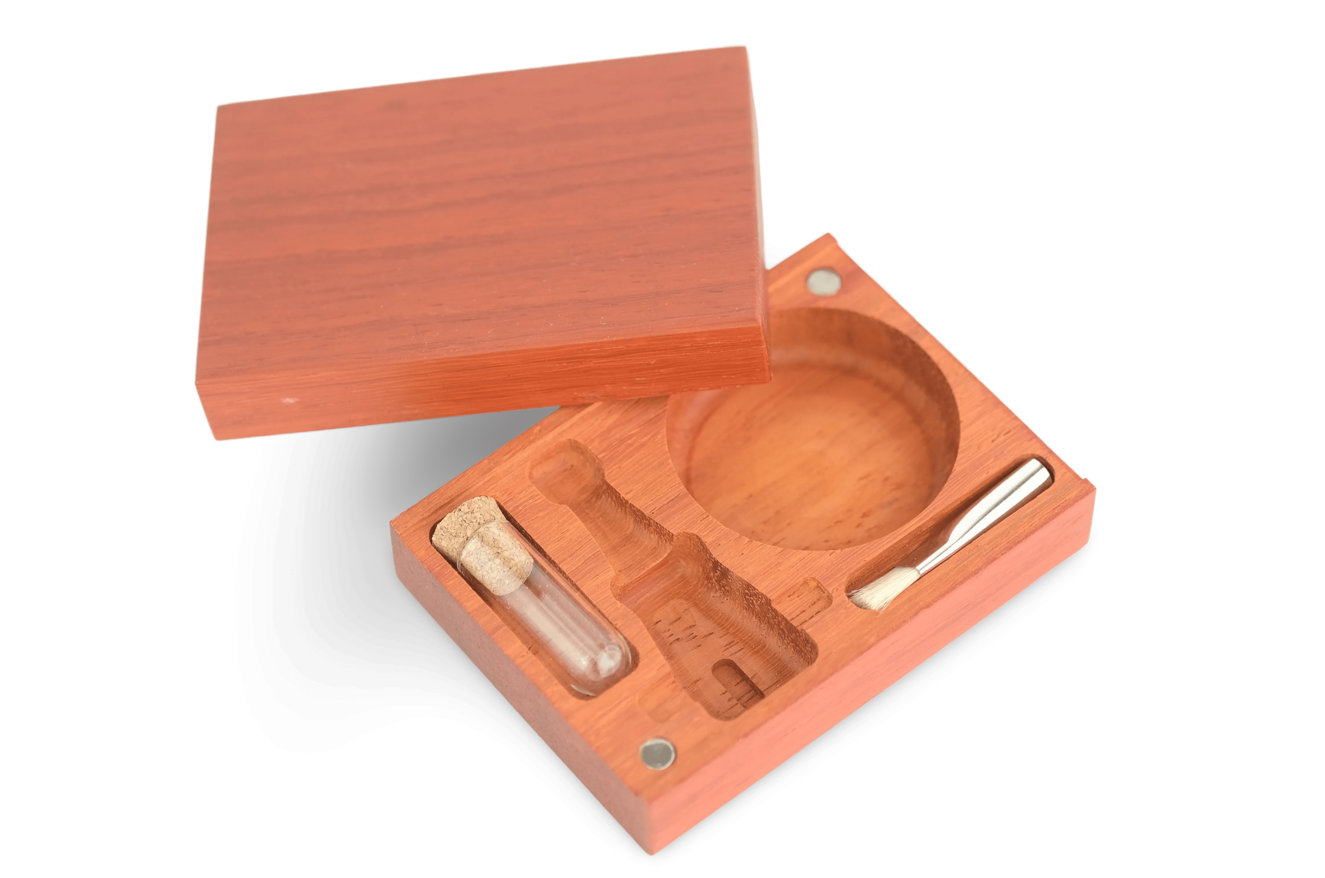 Vapman VapCase - Padouk – A handcrafted herb storage container made from premium padouk wood, designed for freshness, durability, and a distinctive aesthetic.