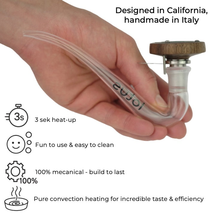 Lotus Vaporizer Kit - Walnut – A handcrafted vaporizer made from premium walnut wood, featuring efficient convection heating and a smooth, flavorful vapor experience.