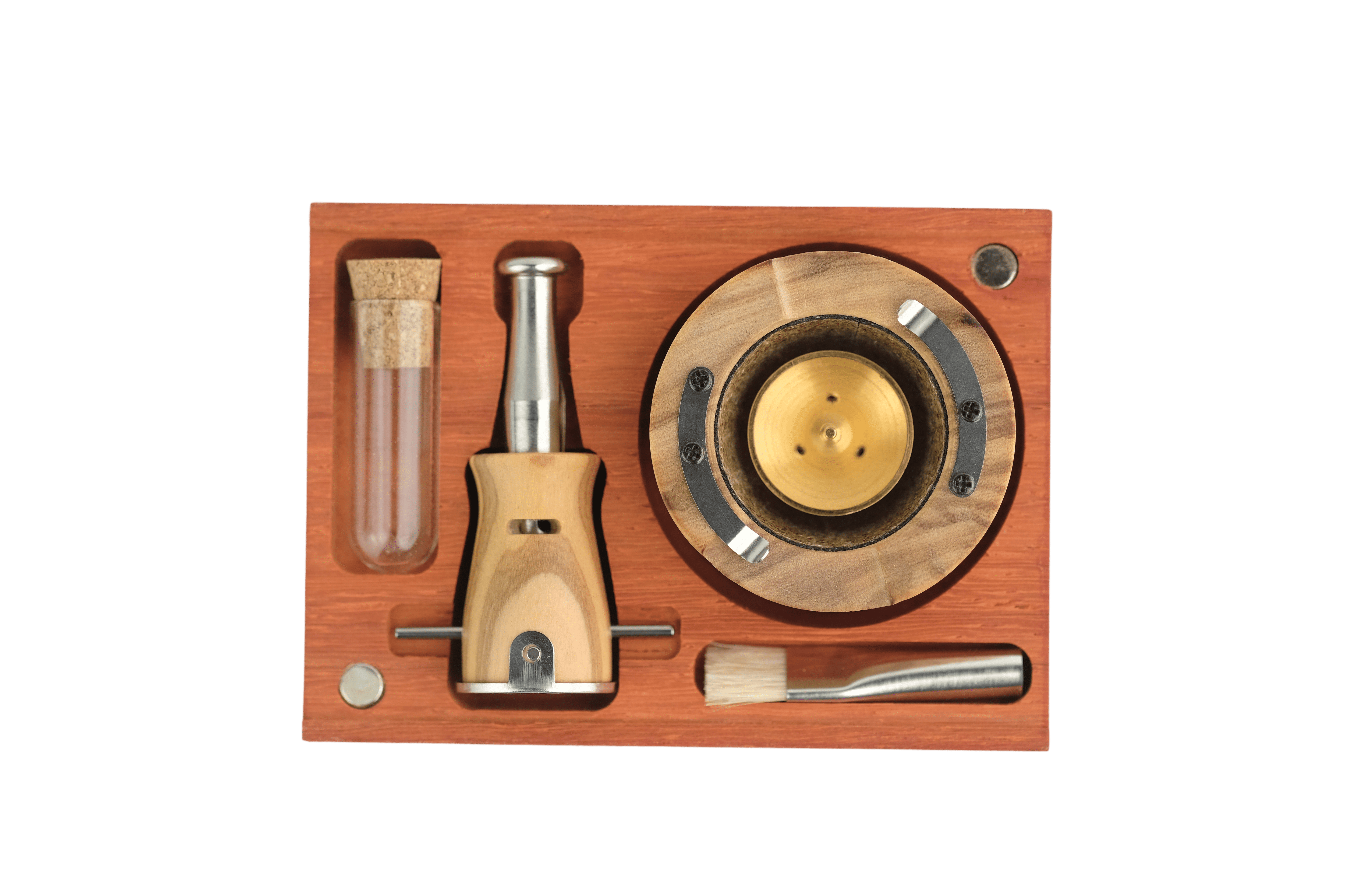 Vapman VapCase - Padouk – A handcrafted herb storage container made from premium padouk wood, designed for freshness, durability, and a distinctive aesthetic.