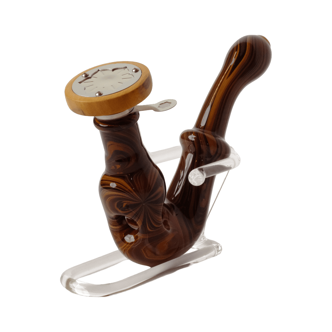 Lotus x Blitzkriega – Handmade Glass Pipe & Stand