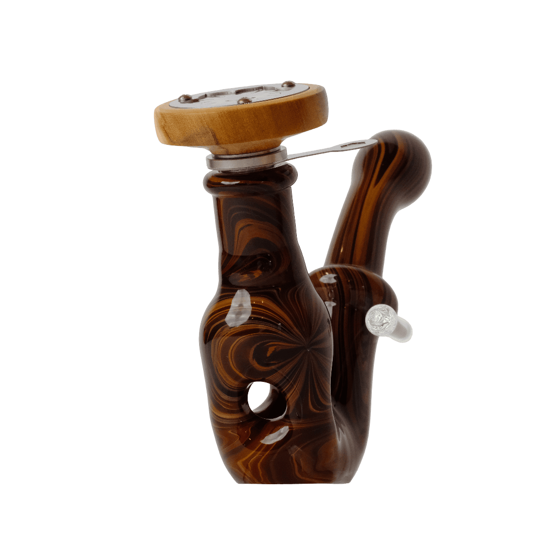 Lotus x Blitzkriega – Handmade Glass Pipe & Stand