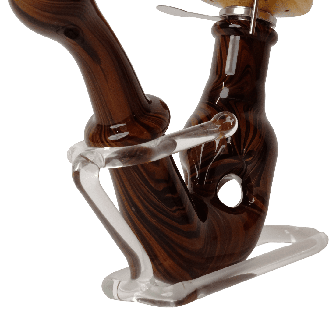 Lotus x Blitzkriega – Handmade Glass Pipe & Stand