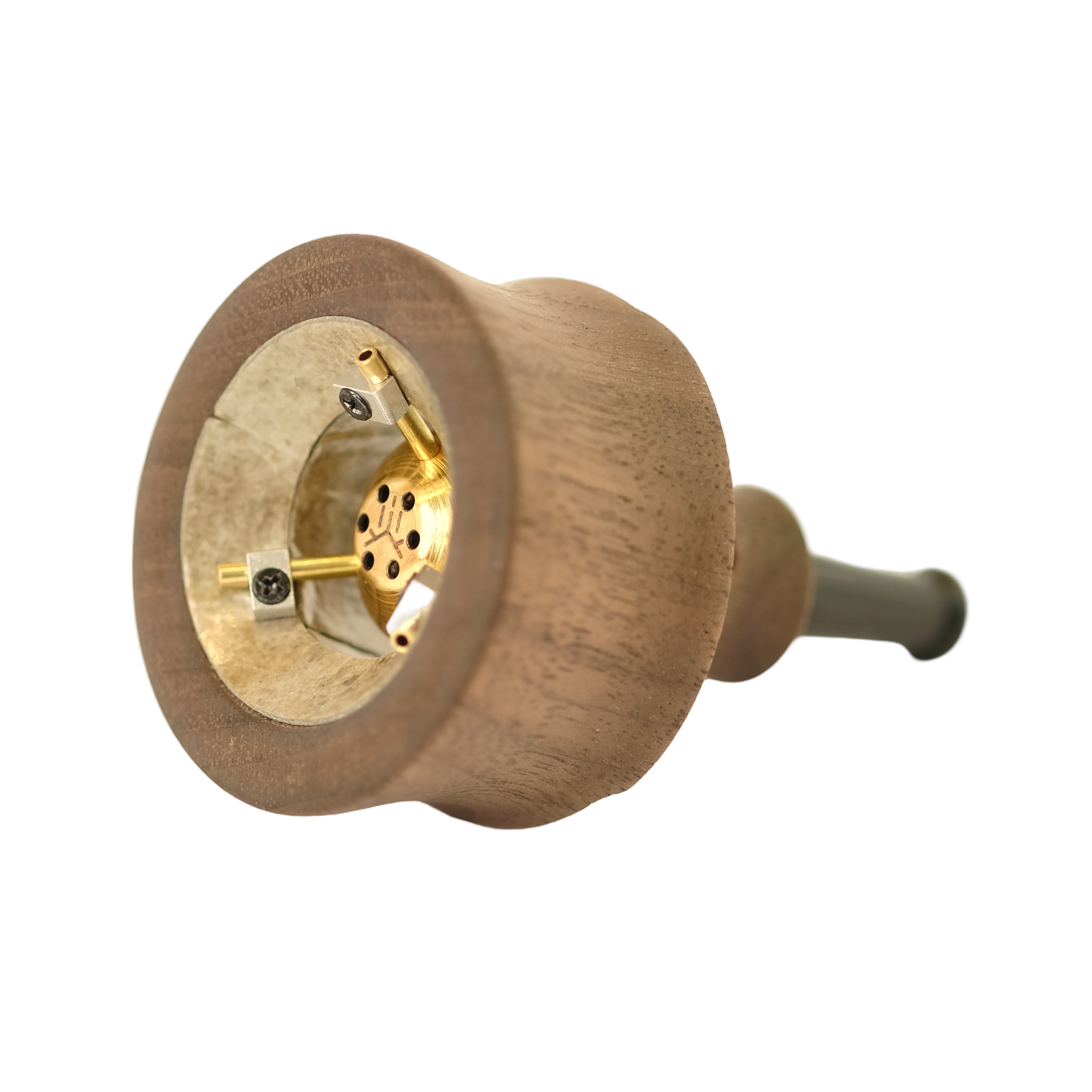 Vapman Click Classic Walnut – Premium walnut wood vaporizer with a gold-plated copper pan, instant click heating, and fully adjustable airflow for a refined vaping experience.