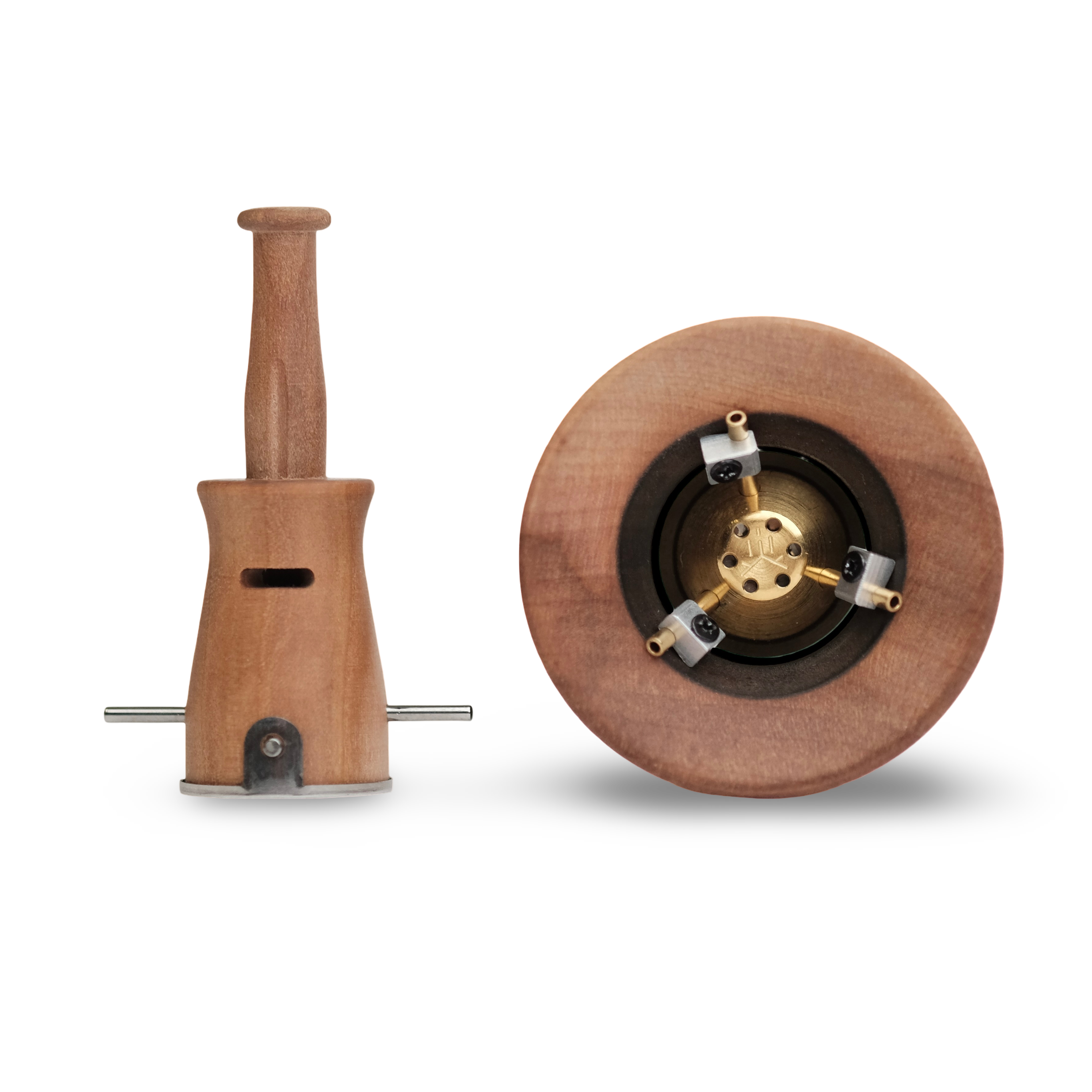 Complete Vapman Pure Click bundle including compact wooden vaporizer and accessories, designed for portable and efficient manual herb use