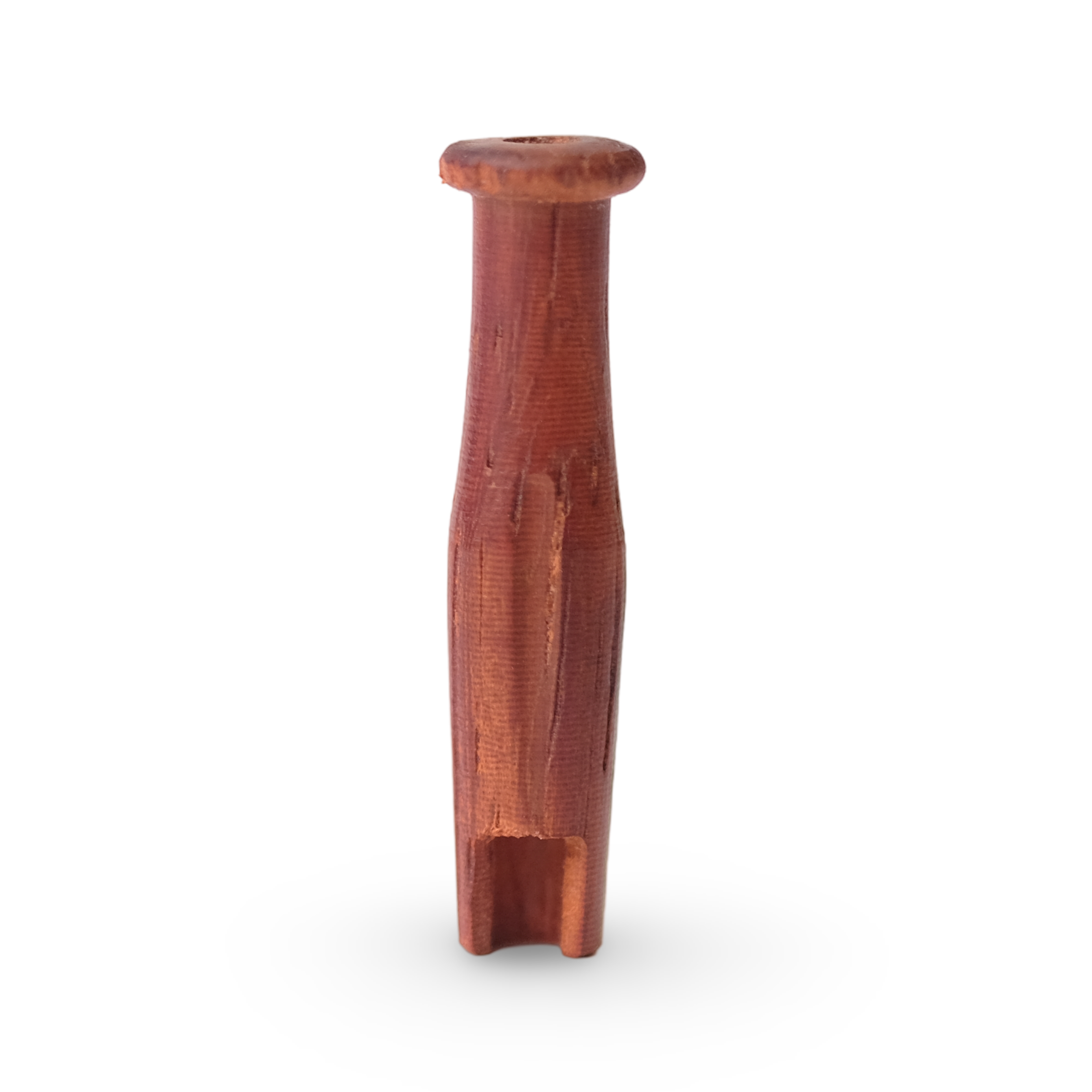 Padauk wood Vapman mouthpiece with rich reddish tone and smooth finish, designed as an ergonomic and natural accessory for comfortable vaporizer use